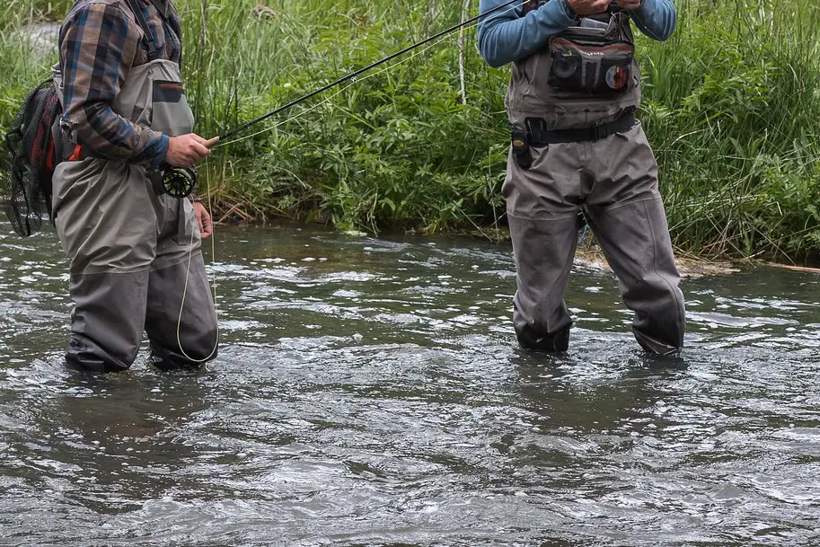 Fly fishing on the Crooked Wild and Scenic River, near the Big Bend Campground, June 11, 2017, by Greg Shine, BLM.