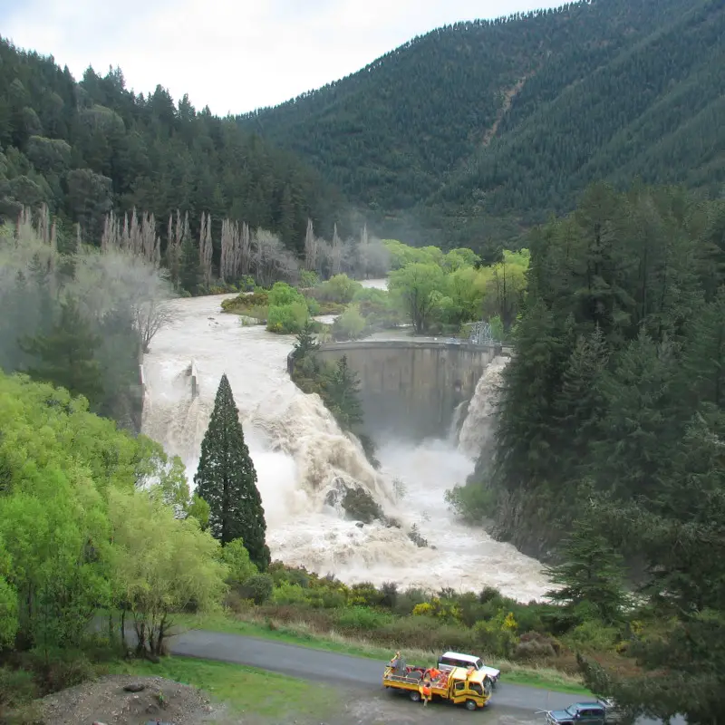 Powerful floods are dangerous for trout