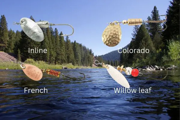Does blade design on spinners matter when trout fishing?