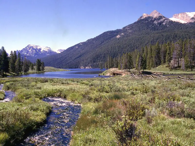 The outlet of the famous Green River, renowned for its trout fishing