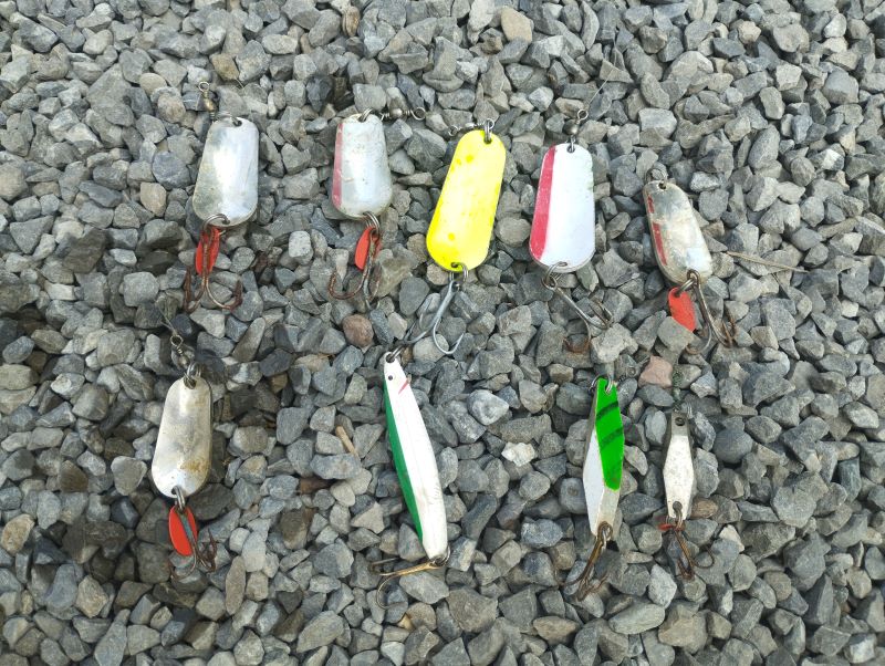 Trout lures and spoons. 